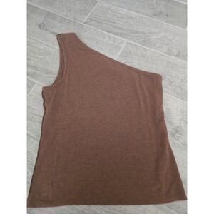 We The Free Brown One Shoulder Tank Top‎ M